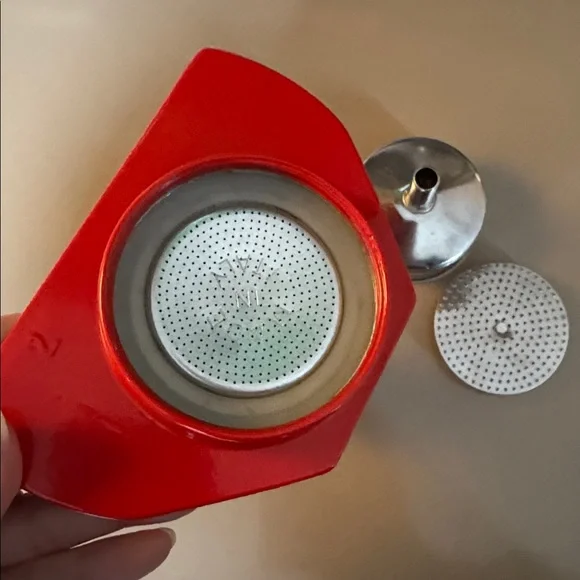 Gemini Express stovetop espresso maker in red - Picture 9 of 16